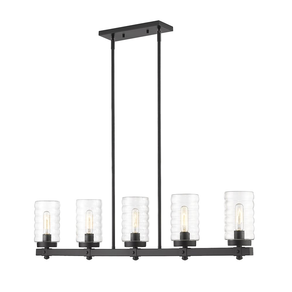 Z-Lite 5 Light Outdoor Linear Chandelier. Picture 3
