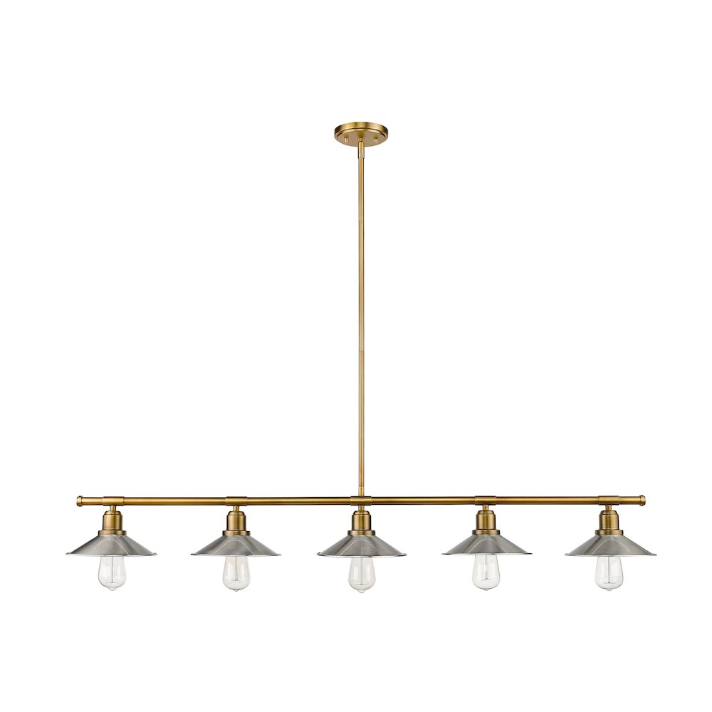 Z-Lite 5 Light Linear Chandelier. Picture 4
