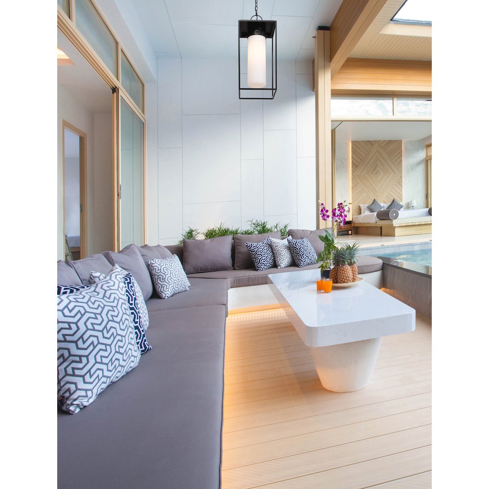 Z-Lite 1 Light Outdoor Chain Mount Ceiling Fixture. Picture 6