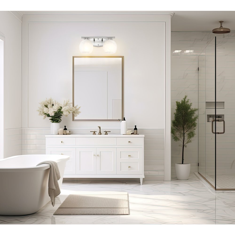 Z-Lite 2 Light Vanity, Brushed Nickel. Picture 5