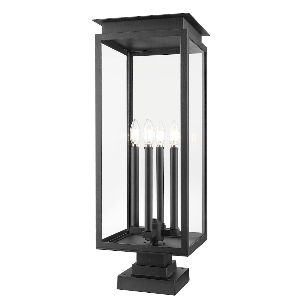 Z-Lite 4 Light Outdoor Pier Mounted Fixture. Picture 1