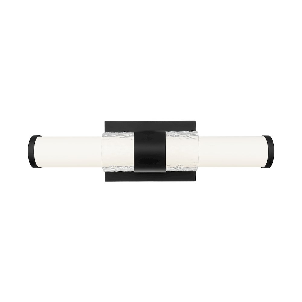 Z-Lite Egon 1 Light Vanity in Matte Black color, Steel frame. Picture 3