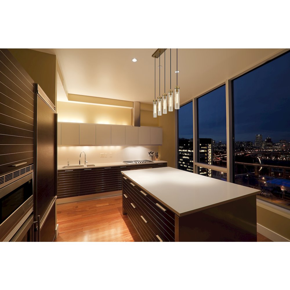 Z-Lite 5 Light Linear Chandelier. Picture 6