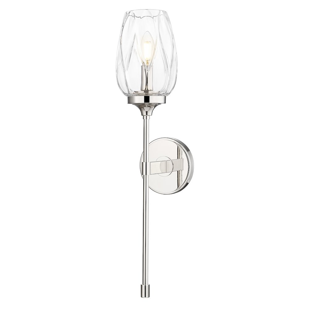 Z-Lite 1 Light Wall Sconce, Polished Nickel. Picture 1