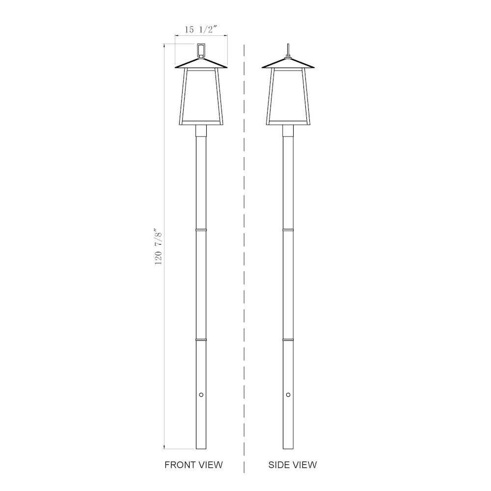 Z-Lite 5 Light Outdoor Post Mounted Fixture. Picture 8