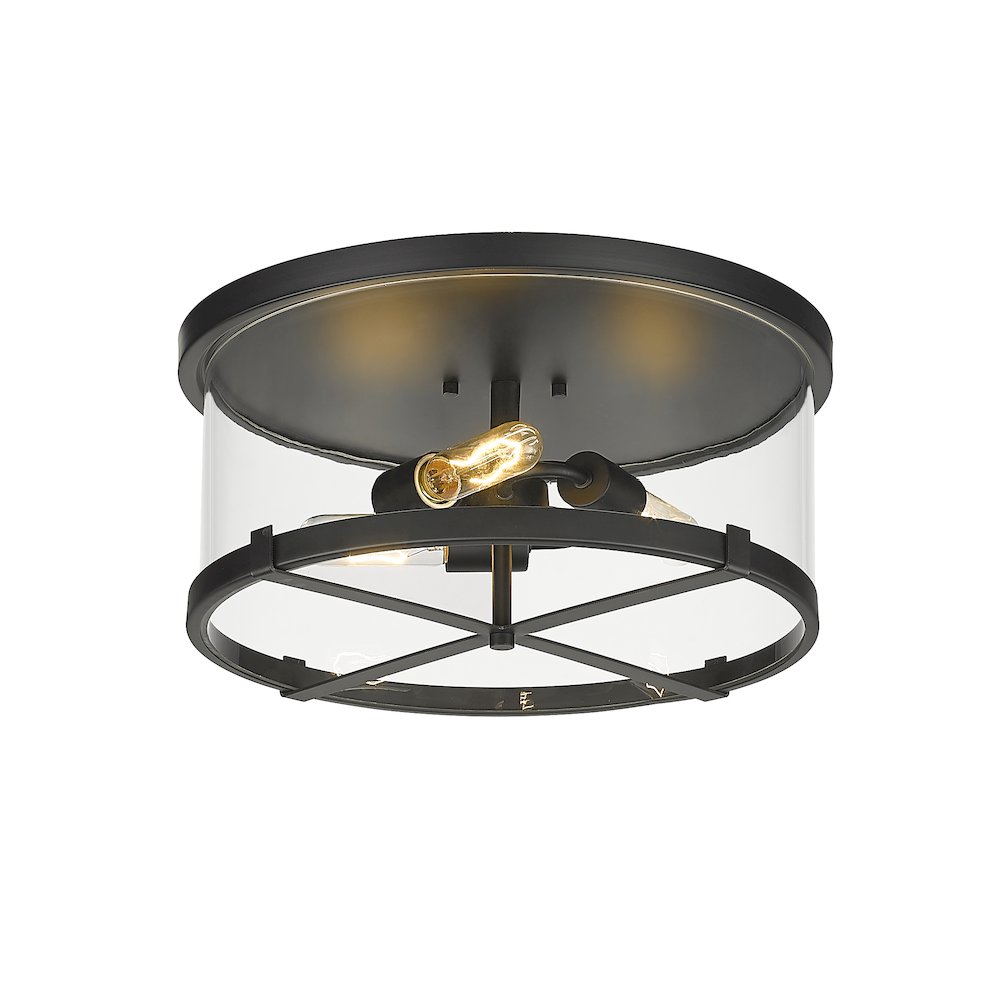 Z-Lite 3 Light Flush Mount. Picture 3