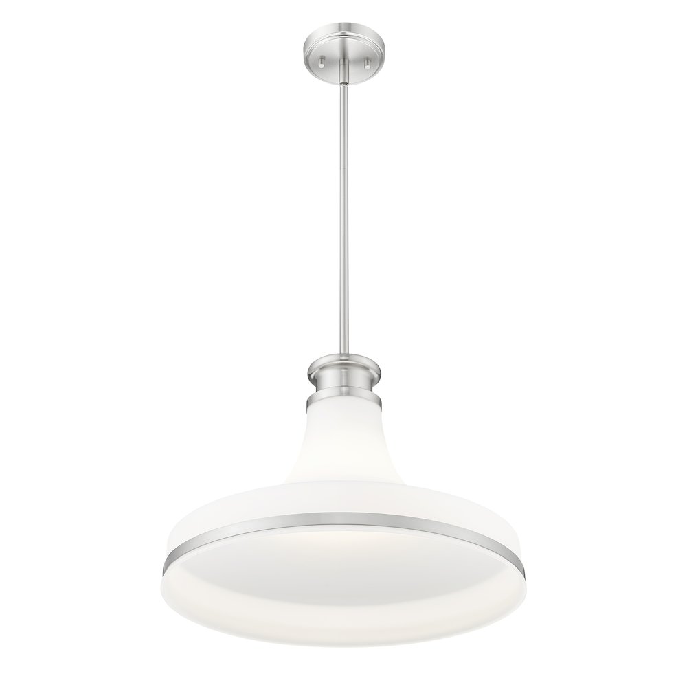 Z-Lite 1 Light Pendant, Brushed Nickel. Picture 2
