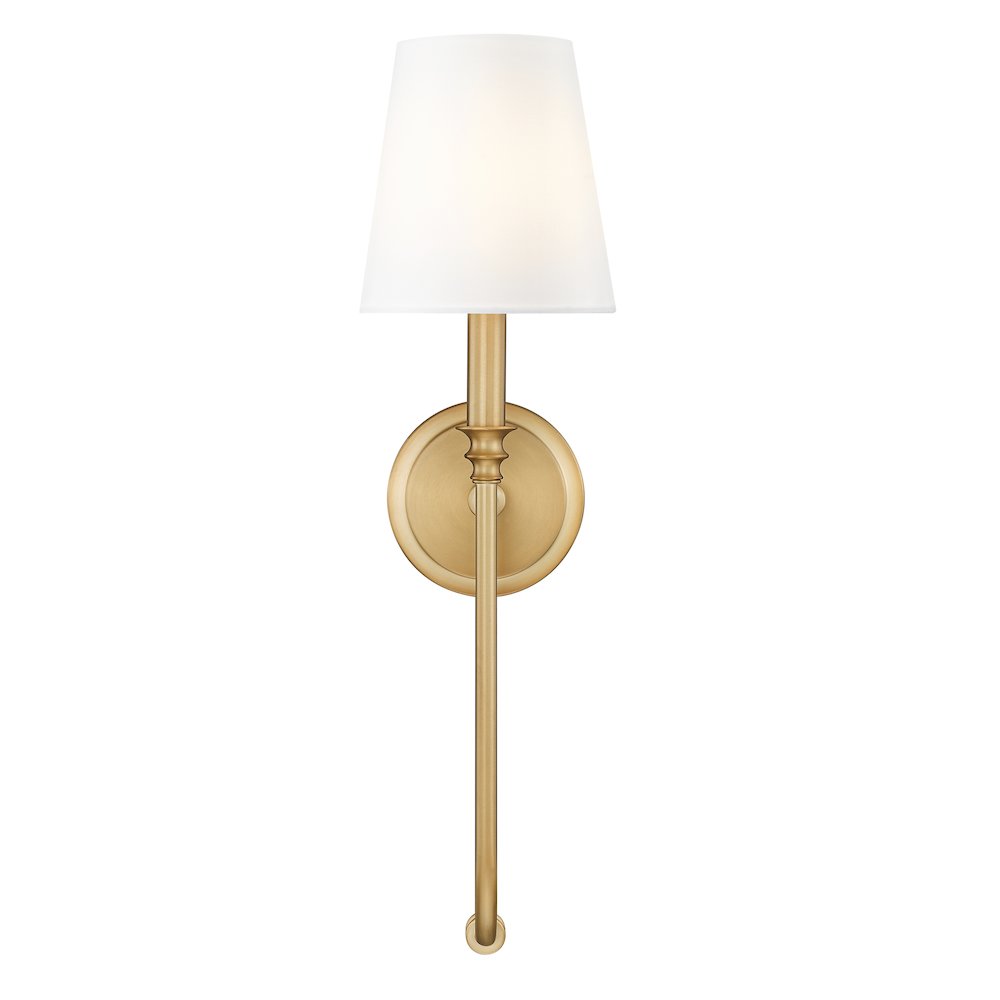 Z-Lite 1 Light Wall Sconce, Rubbed Brass. Picture 2