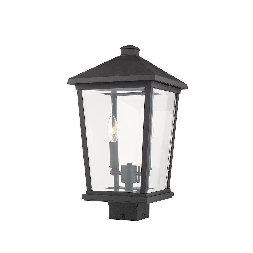 Z-Lite 2 Light Outdoor Post Mount Fixture. Picture 2