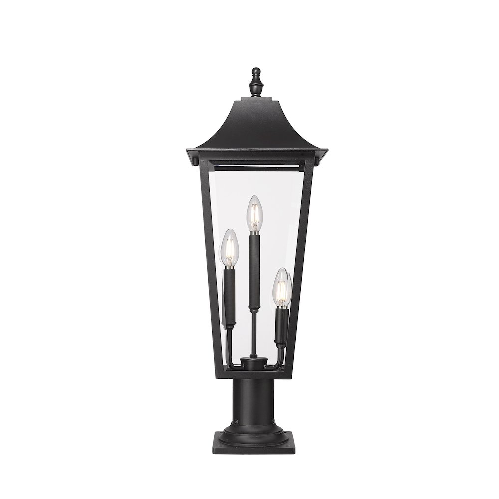 Z-Lite 3 Light Outdoor Pier Mounted Fixture. Picture 3