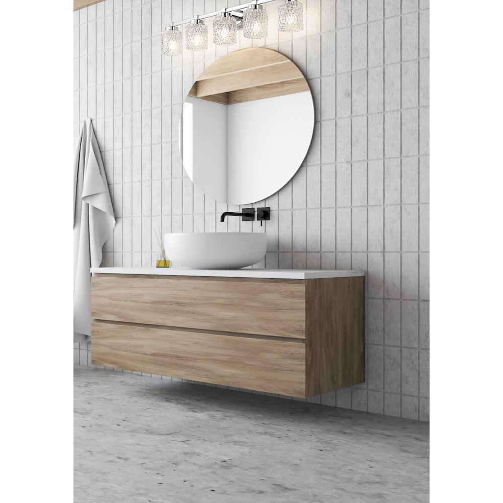 Z-Lite 5 Light Vanity, Chrome. Picture 6