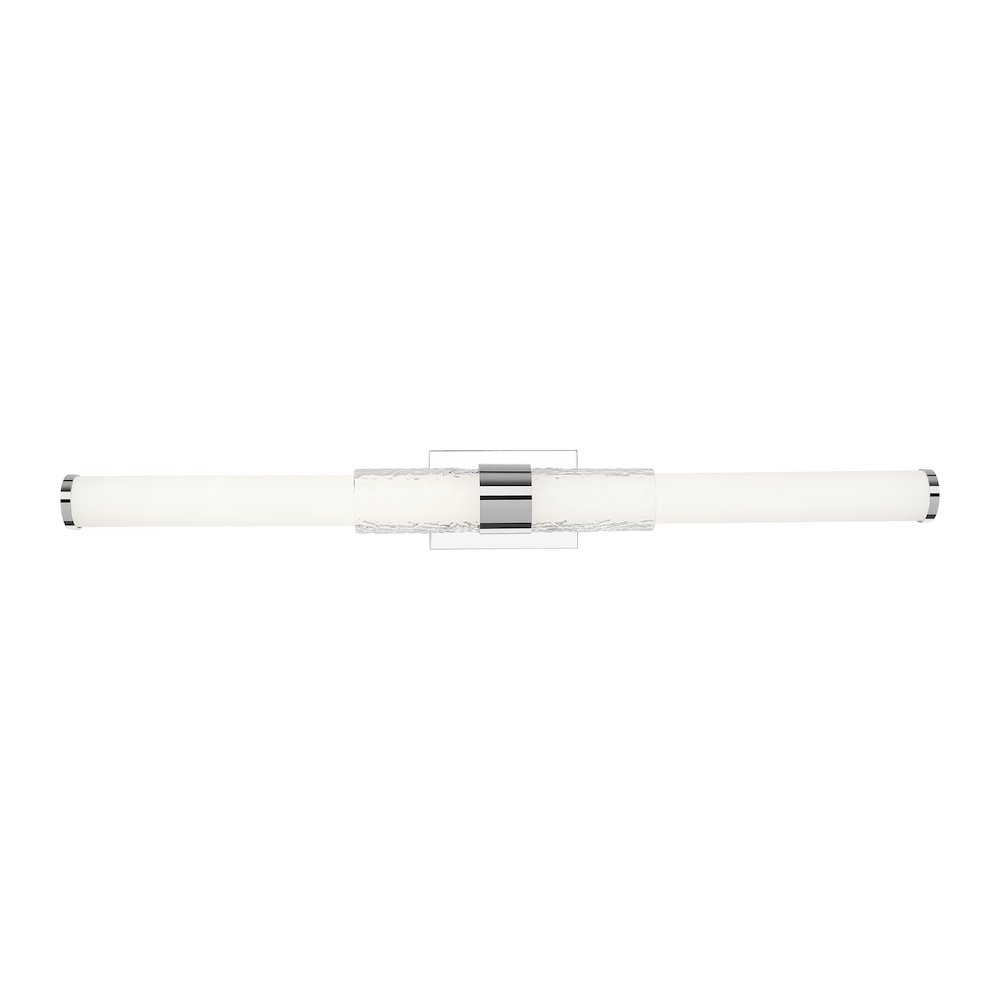 Z-Lite Egon 1 Light Vanity in Chrome color, Steel frame. Picture 3