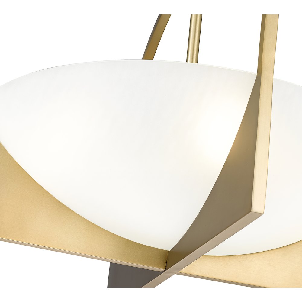 Z-Lite 4 Light Semi Flush Mount. Picture 4