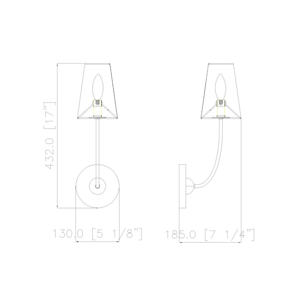Z-Lite 1 Light Wall Sconce. Picture 8