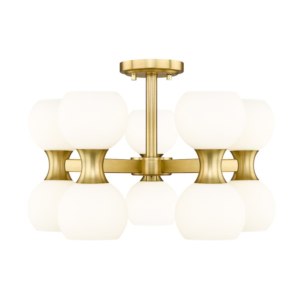 Z-Lite 10 Light Semi Flush Mount. Picture 2