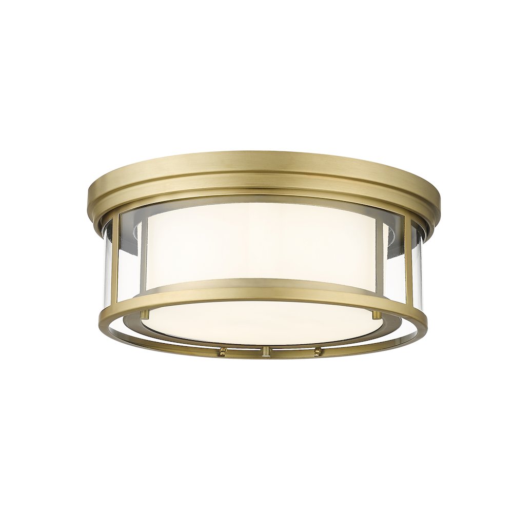 Z-Lite 3 Light Flush Mount. Picture 1