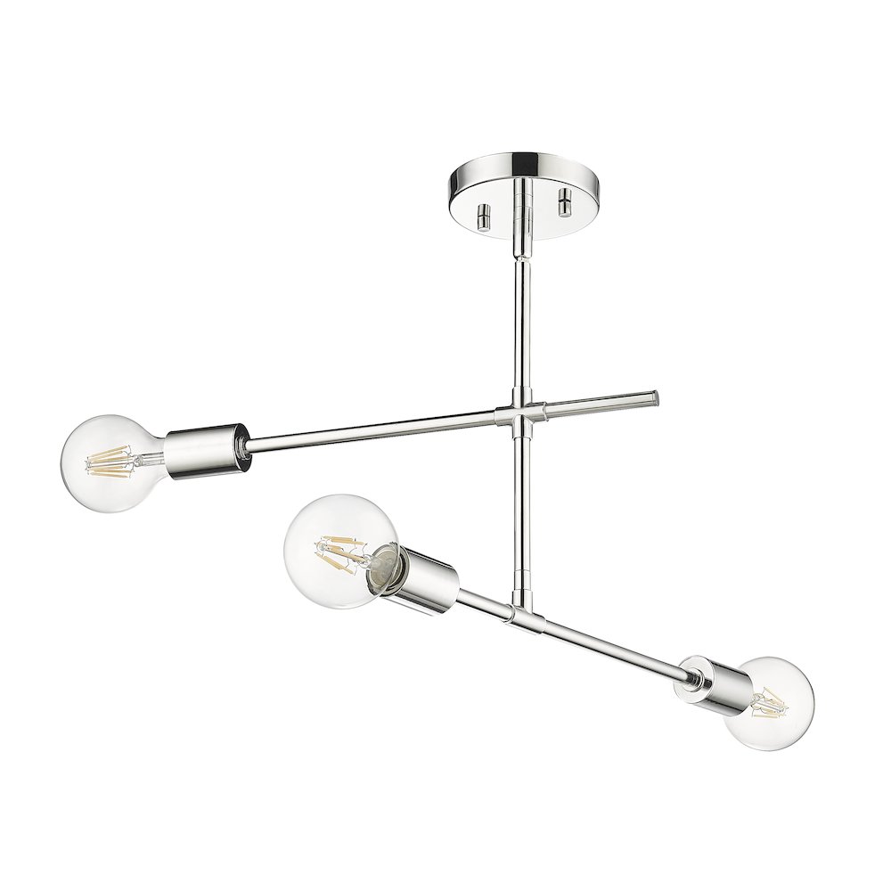 Z-Lite 3 Light Semi Flush Mount. Picture 5