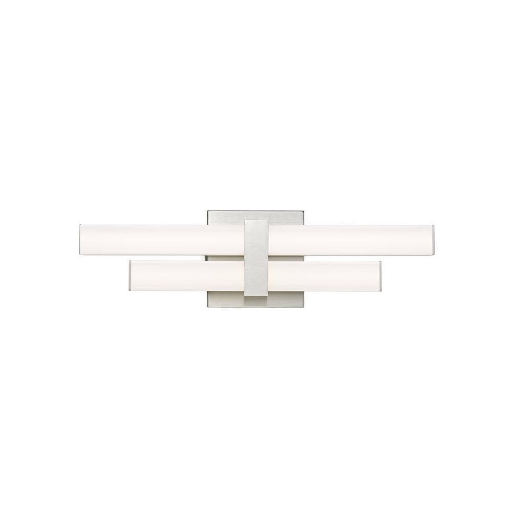Z-Lite Zane 2 Light Vanity in Brushed Nickel Frame Finish. Picture 3