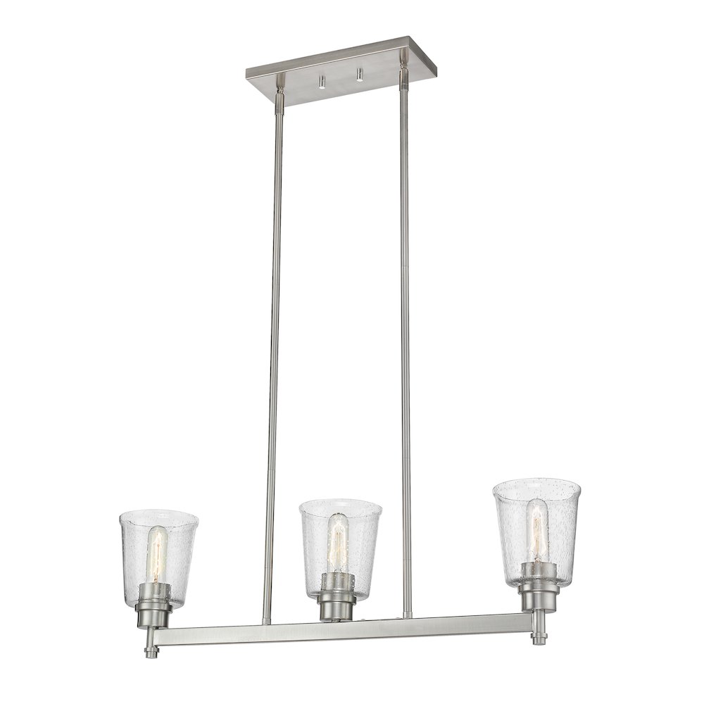 Z-Lite 3 Light Linear Chandelier. Picture 1