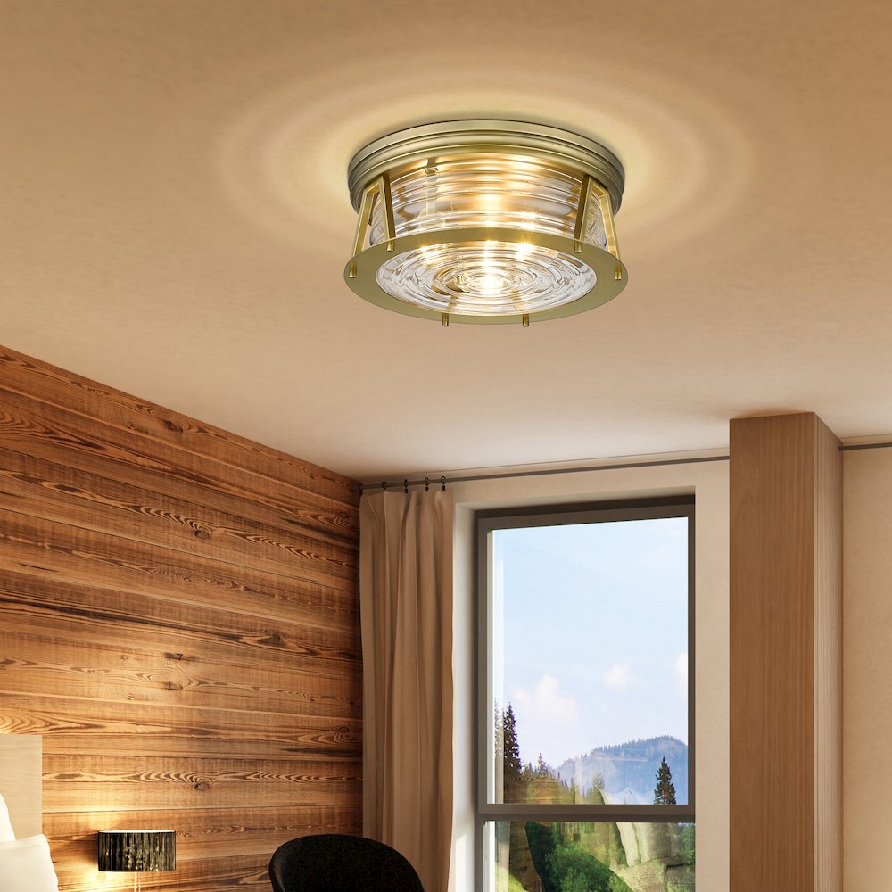 Z-Lite 3 Light Flush Mount. Picture 6