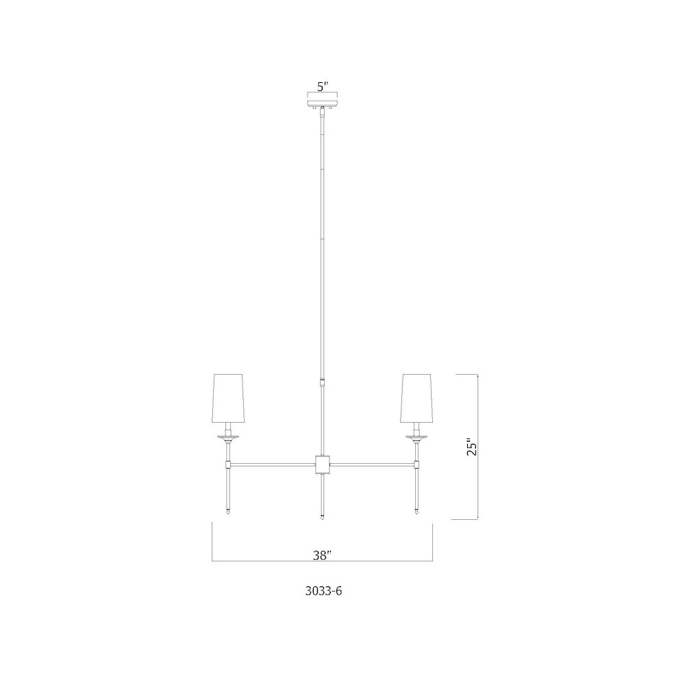 Z-Lite 6 Light Chandelier. Picture 8