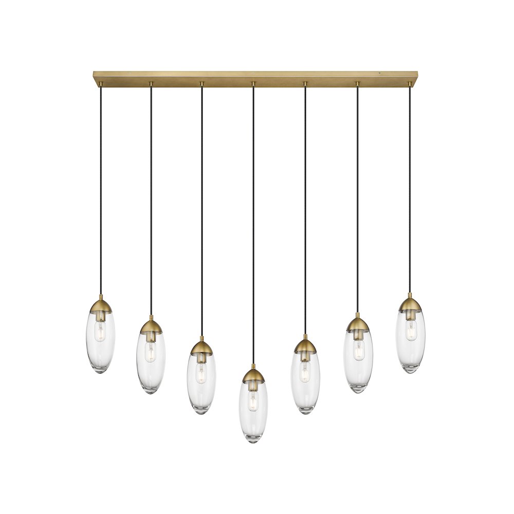 Z-Lite 7 Light Linear Chandelier. Picture 2