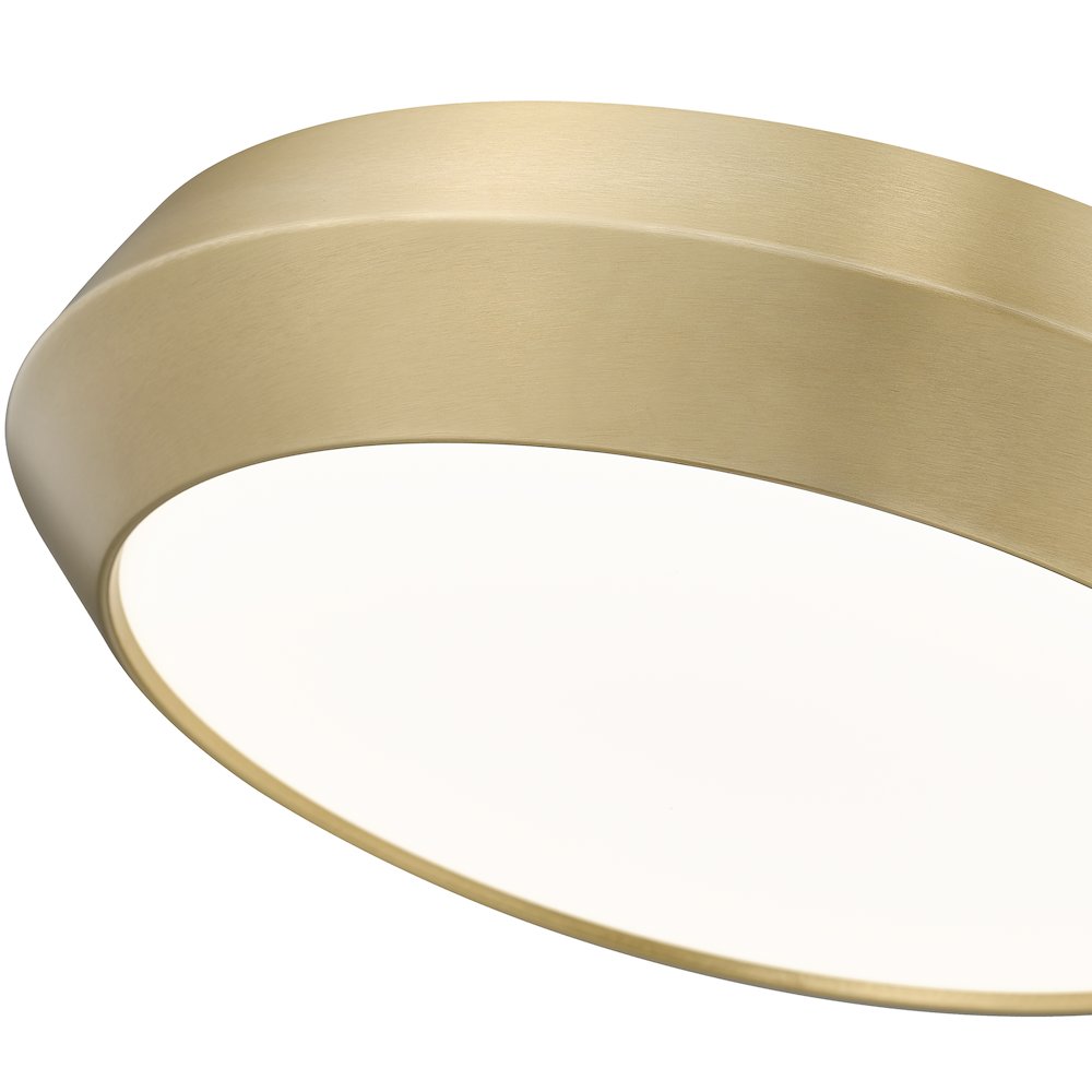 Z-Lite 1 Light Flush Mount, Modern Gold. Picture 4