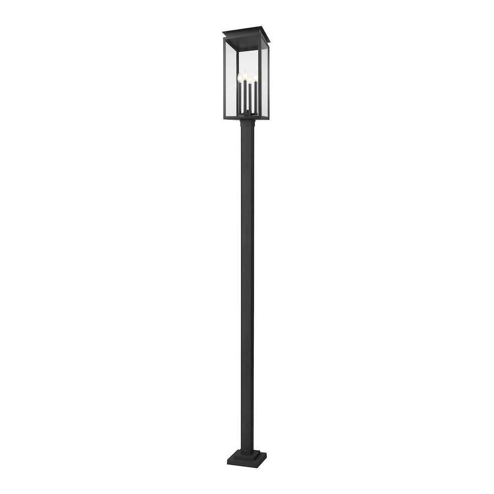Z-Lite 4 Light Outdoor Post Mounted Fixture. Picture 1