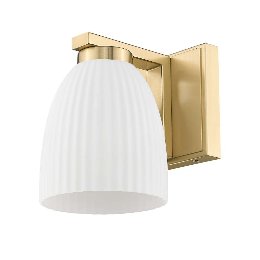 Z-Lite Naya 1 Light Wall Sconce in Modern Gold color, Steel frame. Picture 5