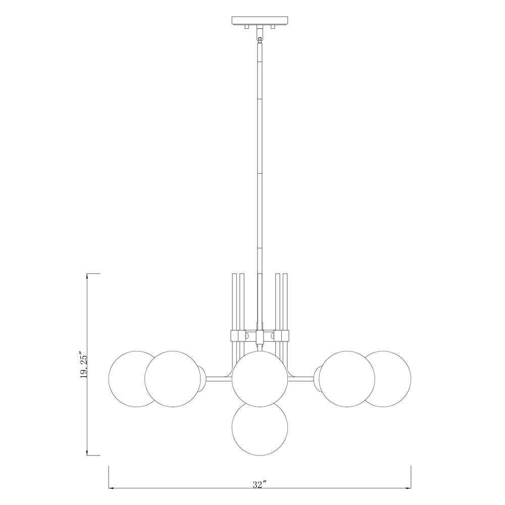 9 Light Chandelier. Picture 6