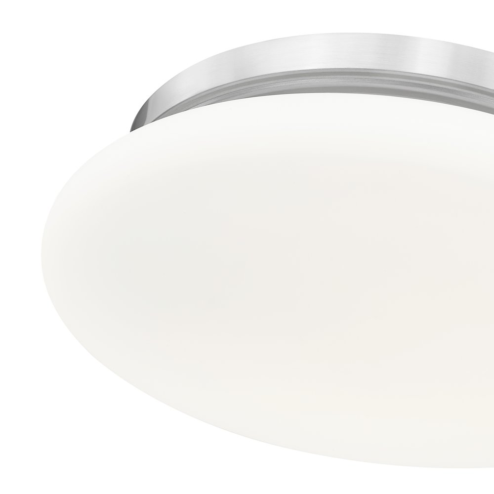 Soleil 1 Light Brushed Nickel Flush Mount. Picture 6