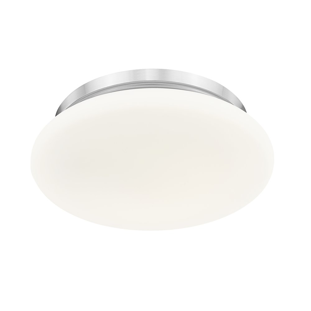 Soleil 1 Light Brushed Nickel Flush Mount. Picture 5