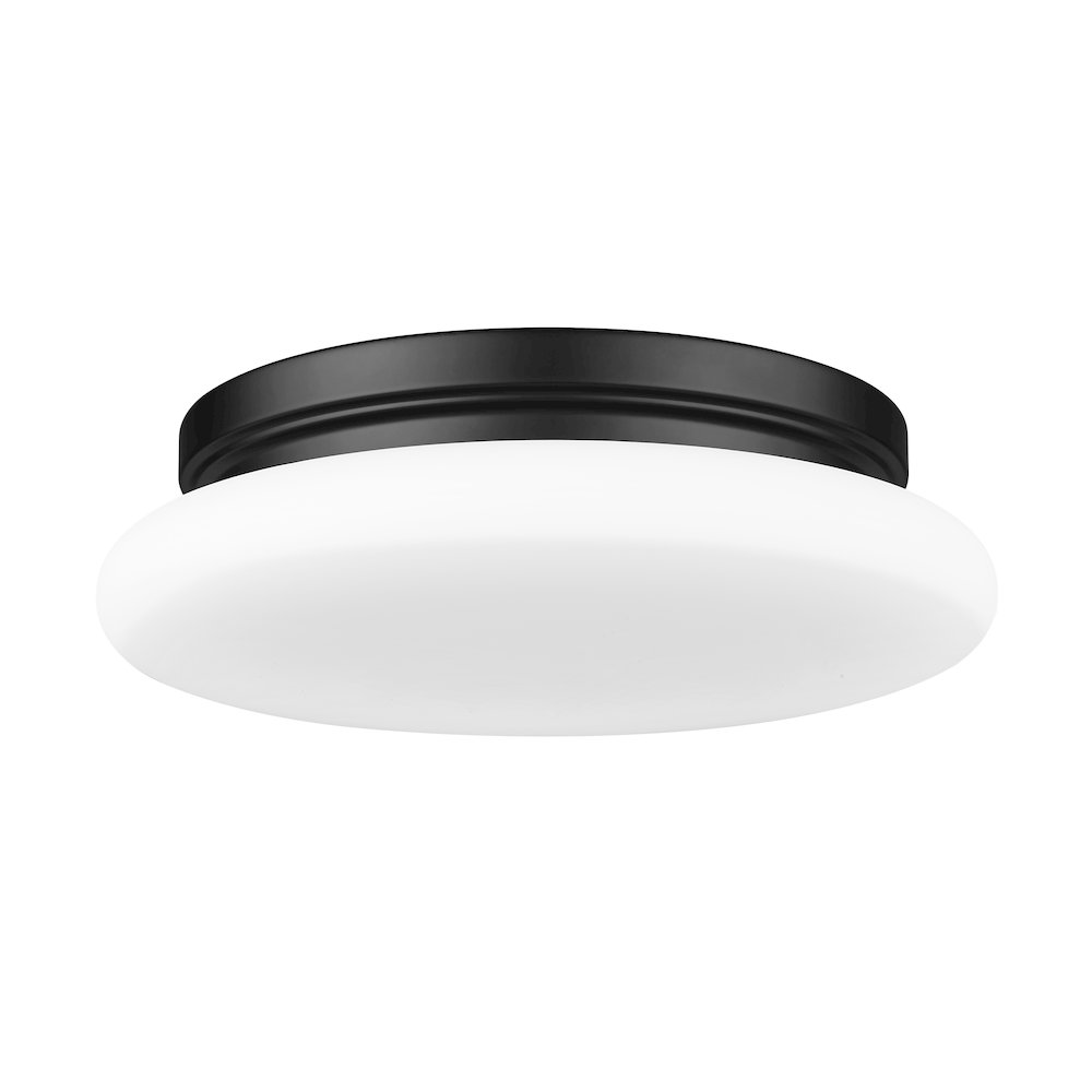 Soleil 1 Light Matte Black Flush Mount. Picture 7