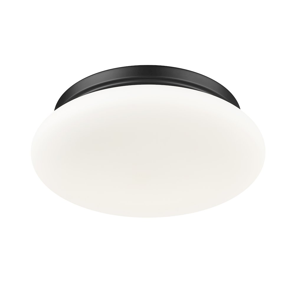 Soleil 1 Light Matte Black Flush Mount. Picture 5