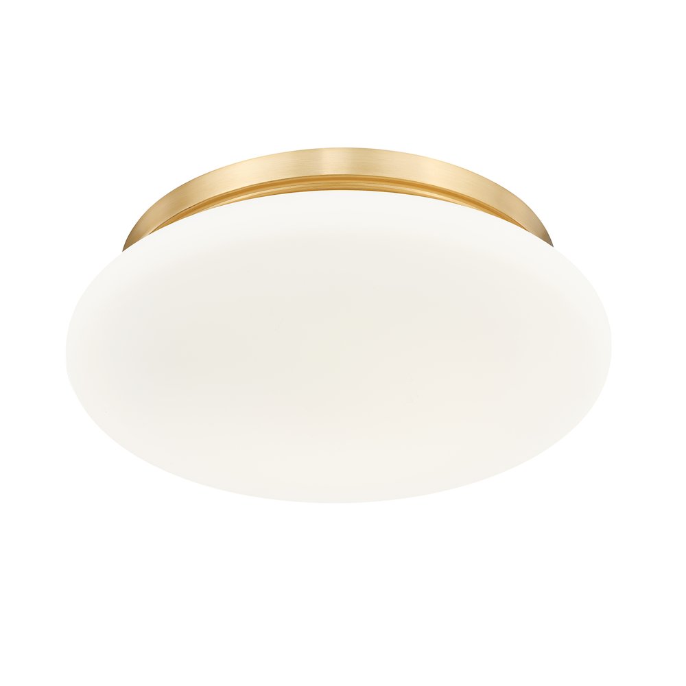 Soleil 1 Light Modern Gold Flush Mount. Picture 5