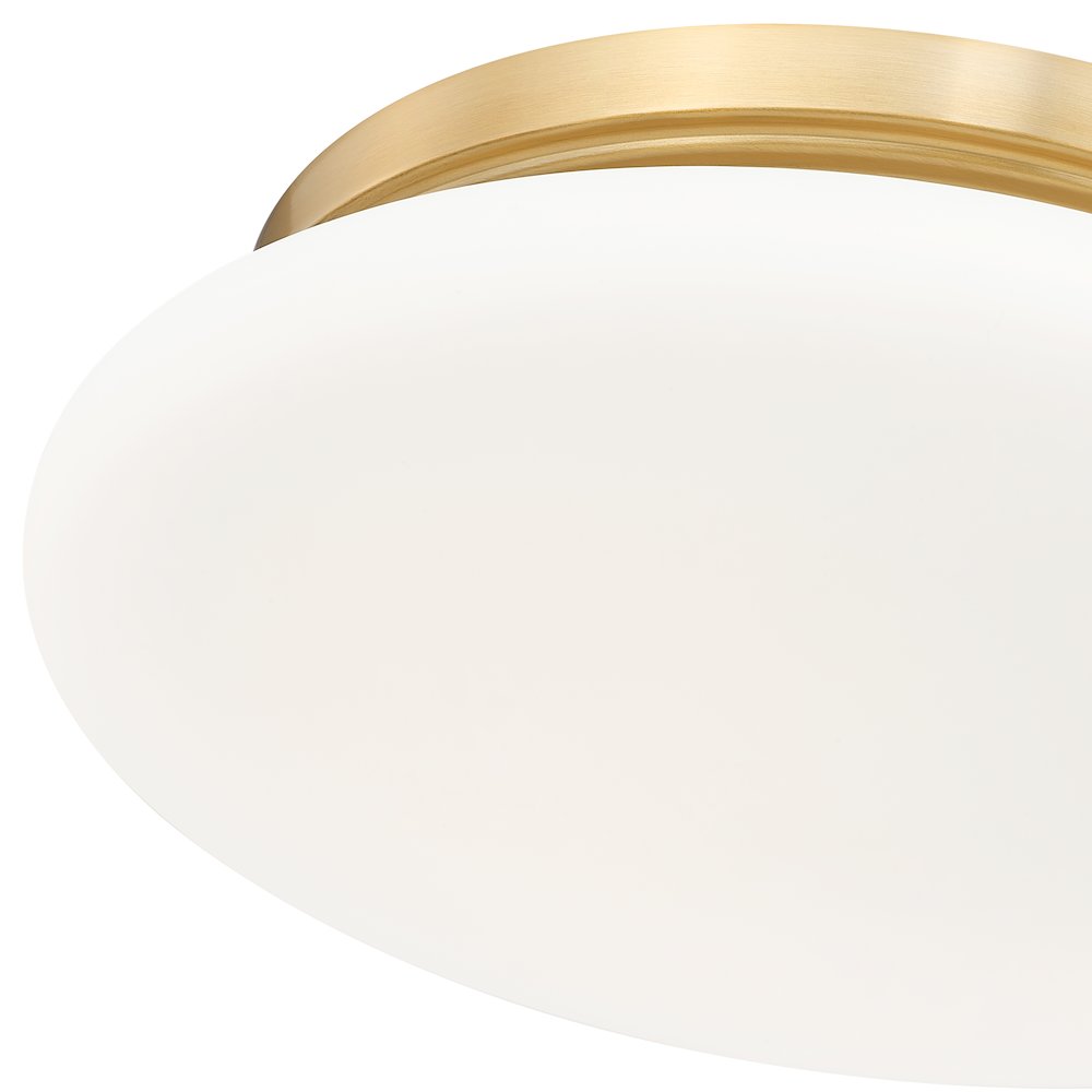 Soleil 1 Light Modern Gold Flush Mount. Picture 6