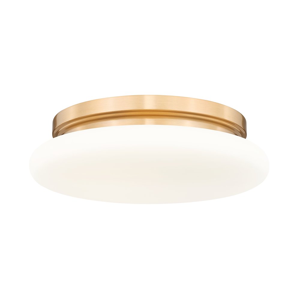 Soleil 1 Light Modern Gold Flush Mount. Picture 1