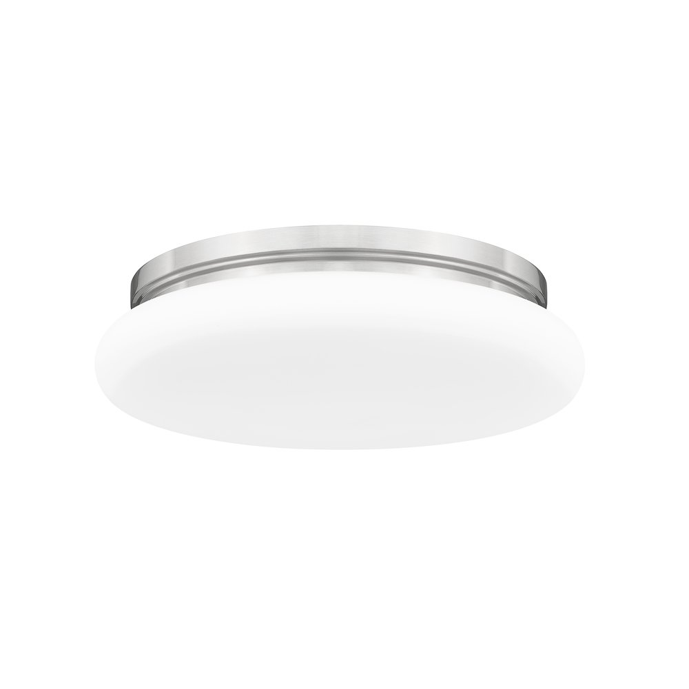 Soleil 1 Light Brushed Nickel Flush Mount. Picture 7