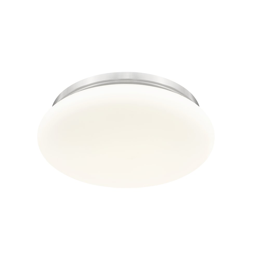 Soleil 1 Light Brushed Nickel Flush Mount. Picture 5