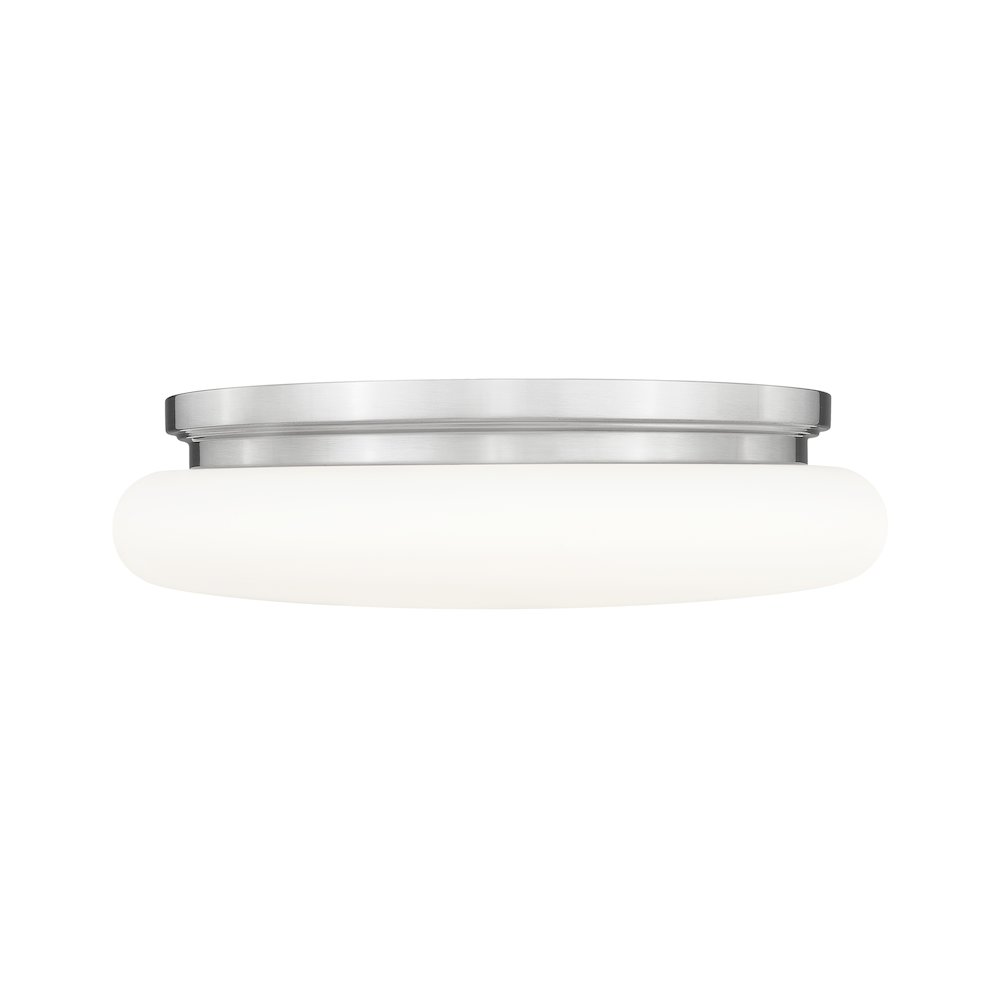 Soleil 1 Light Brushed Nickel Flush Mount. Picture 4