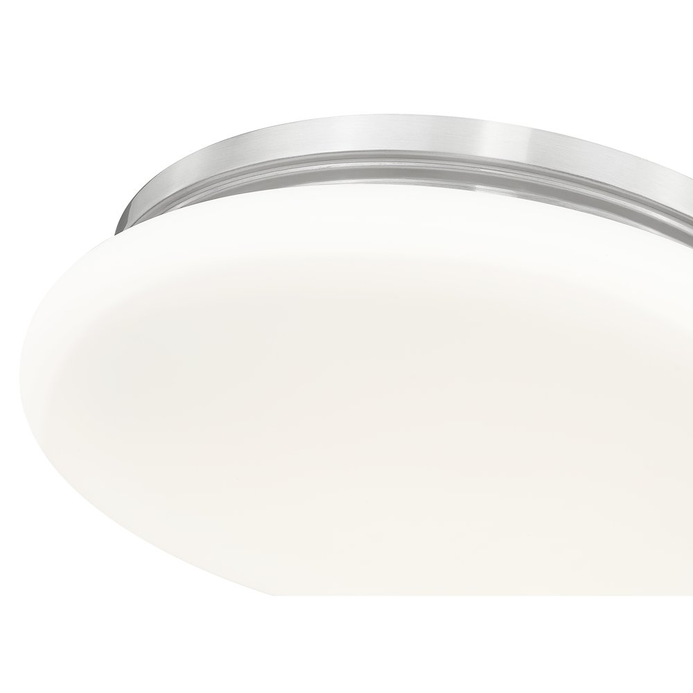 Soleil 1 Light Brushed Nickel Flush Mount. Picture 6