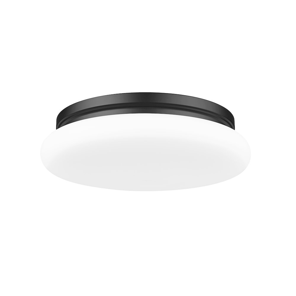 Soleil 1 Light Matte Black Flush Mount. Picture 7