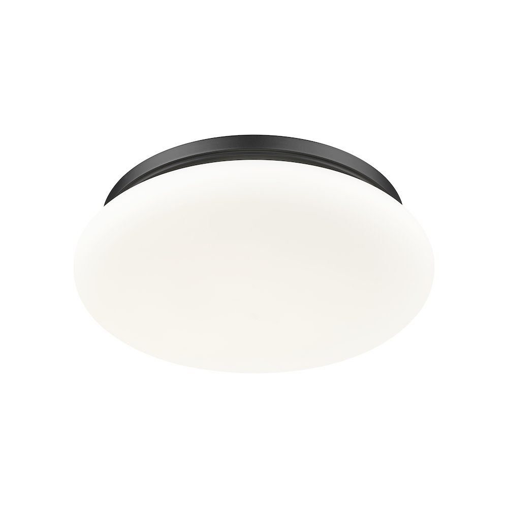 Soleil 1 Light Matte Black Flush Mount. Picture 5