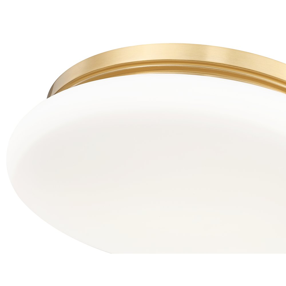 Soleil 1 Light Modern Gold Flush Mount. Picture 6