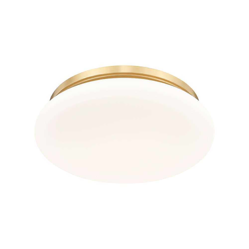 Soleil 1 Light Modern Gold Flush Mount. Picture 5