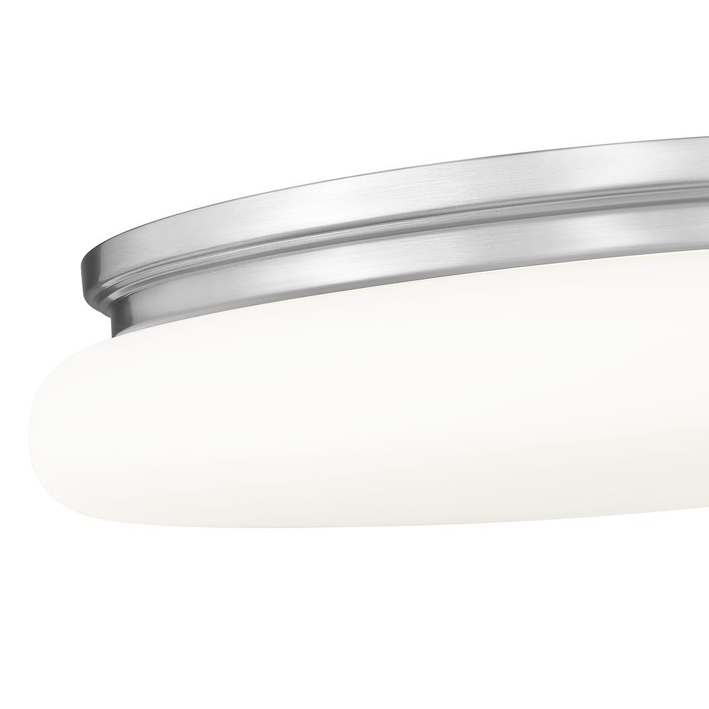 Soleil 1 Light Brushed Nickel Flush Mount. Picture 6