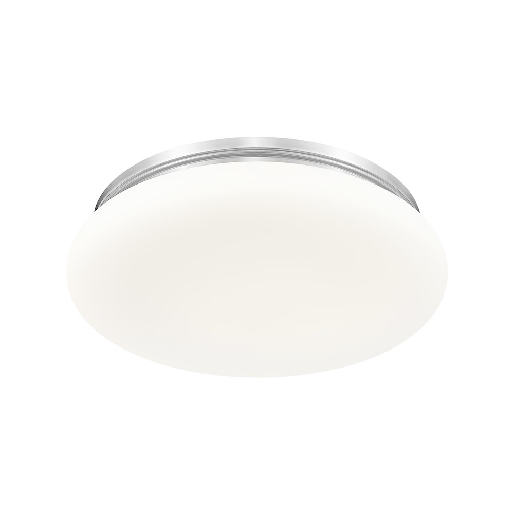 Soleil 1 Light Brushed Nickel Flush Mount. Picture 5