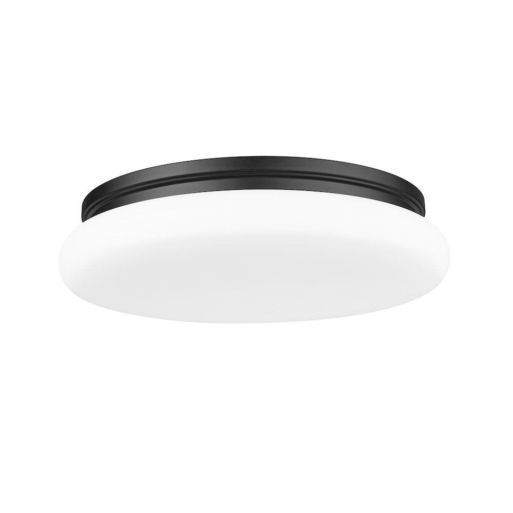 Soleil 1 Light Matte Black Flush Mount. Picture 7