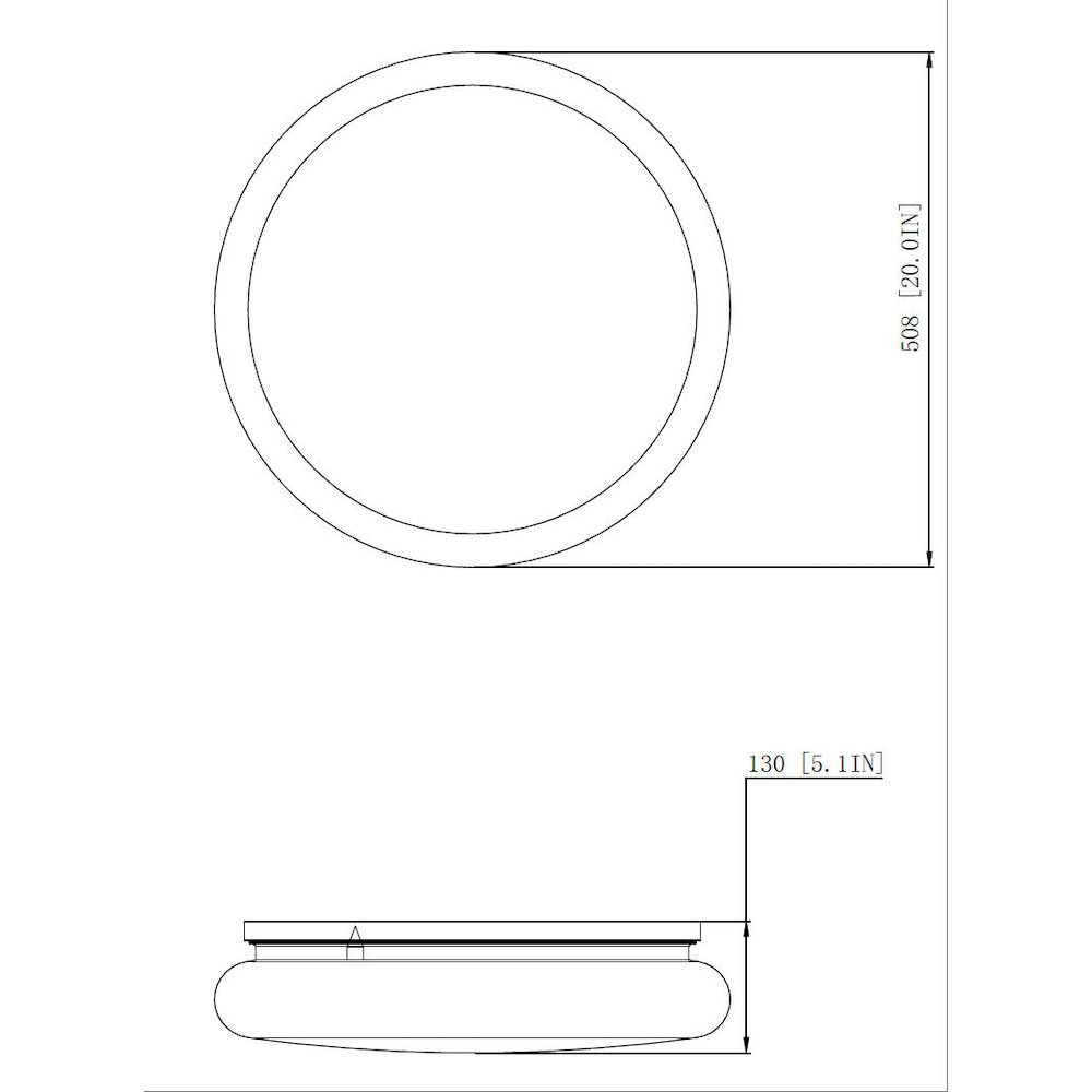 Soleil 1 Light Matte Black Flush Mount. Picture 8