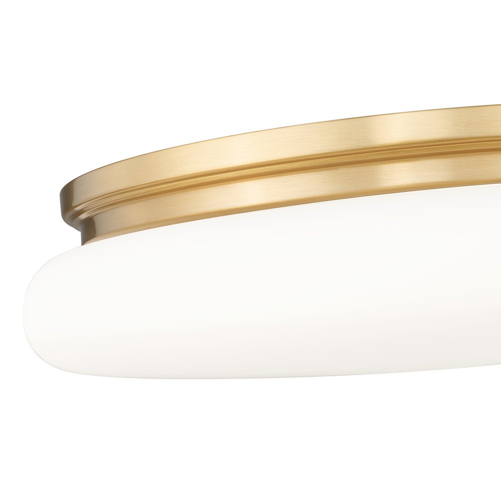 Soleil 1 Light Modern Gold Flush Mount. Picture 6